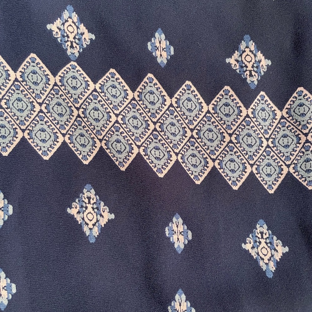 Gap Navy Blue Long Sleeve Blouse Women’s Small - Picture 3 of 4